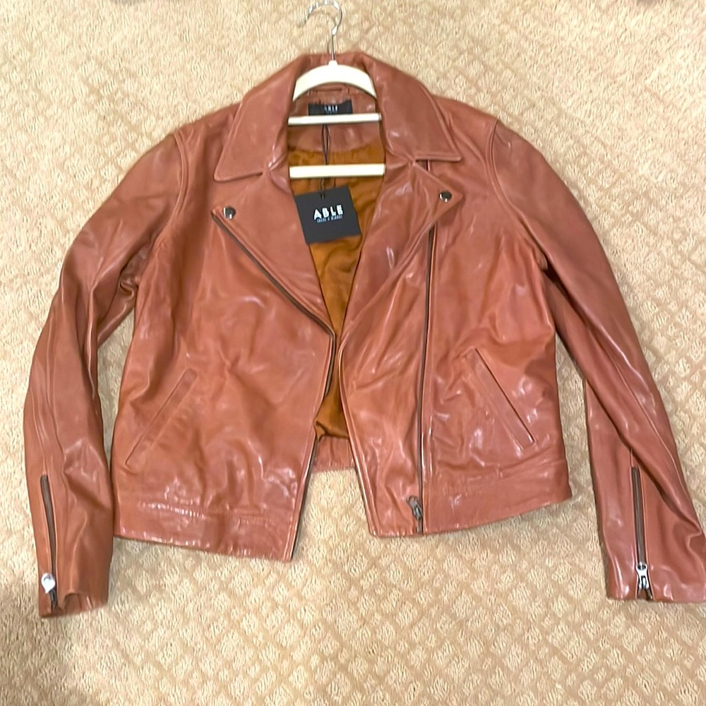 Able leather moto jacket